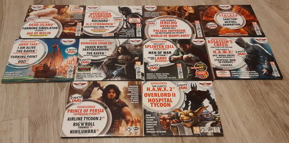 CD-Action płyty z grami od 2010 do 2017