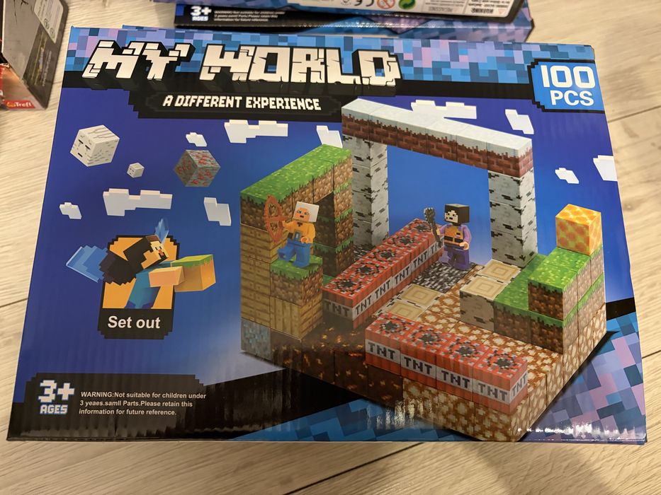 Klocki magnetyczne My world 100 elementów