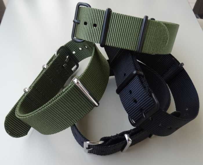 Pasek do zegarka parciany nylon NATO infantry jakość premium