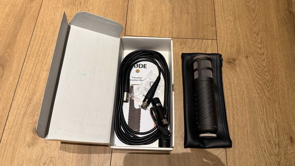 Mikrofon RODE PROCASTER + kabel XLR + booster