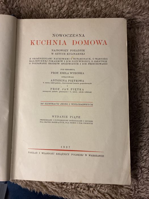 Kolekcjonerska książka kucharska