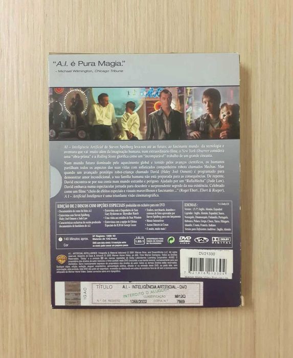 A. I. - Inteligência Artificial (DVD)