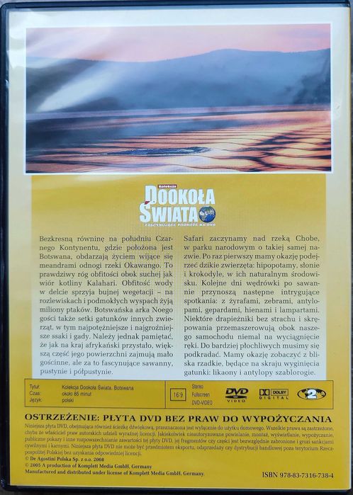 Film DVD Botswana. W sercu Afryki. Kolekcja Dookoła Świata