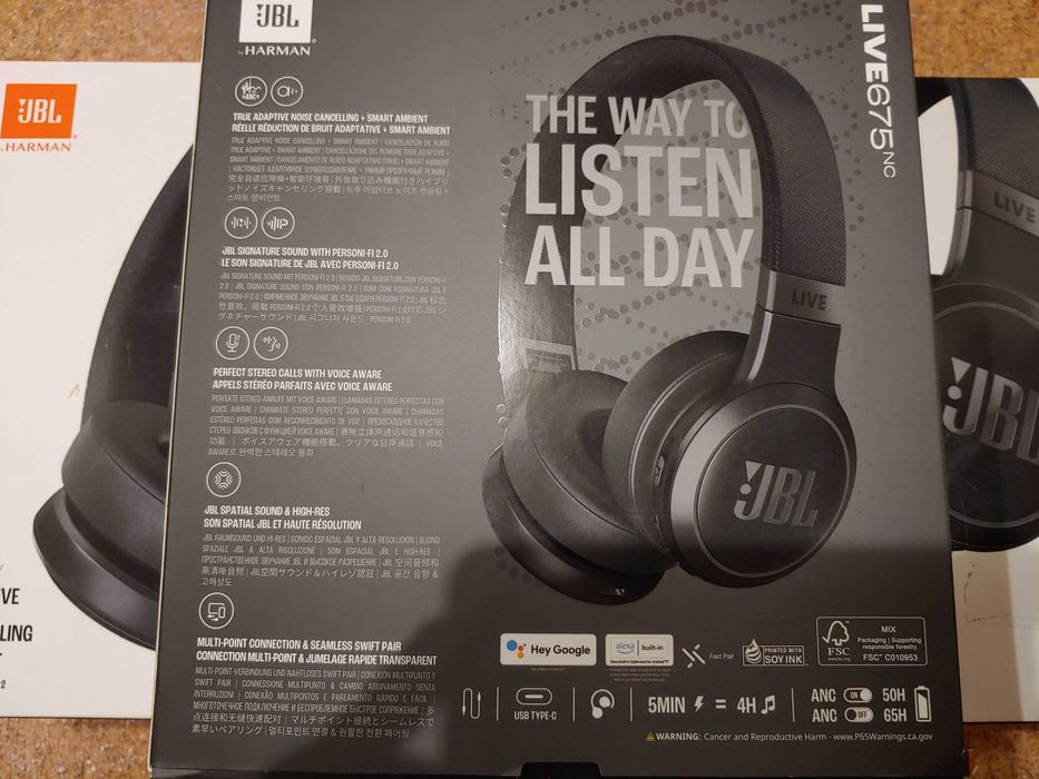 Беспроводные Bluetooth наушники JBL Live 675nc