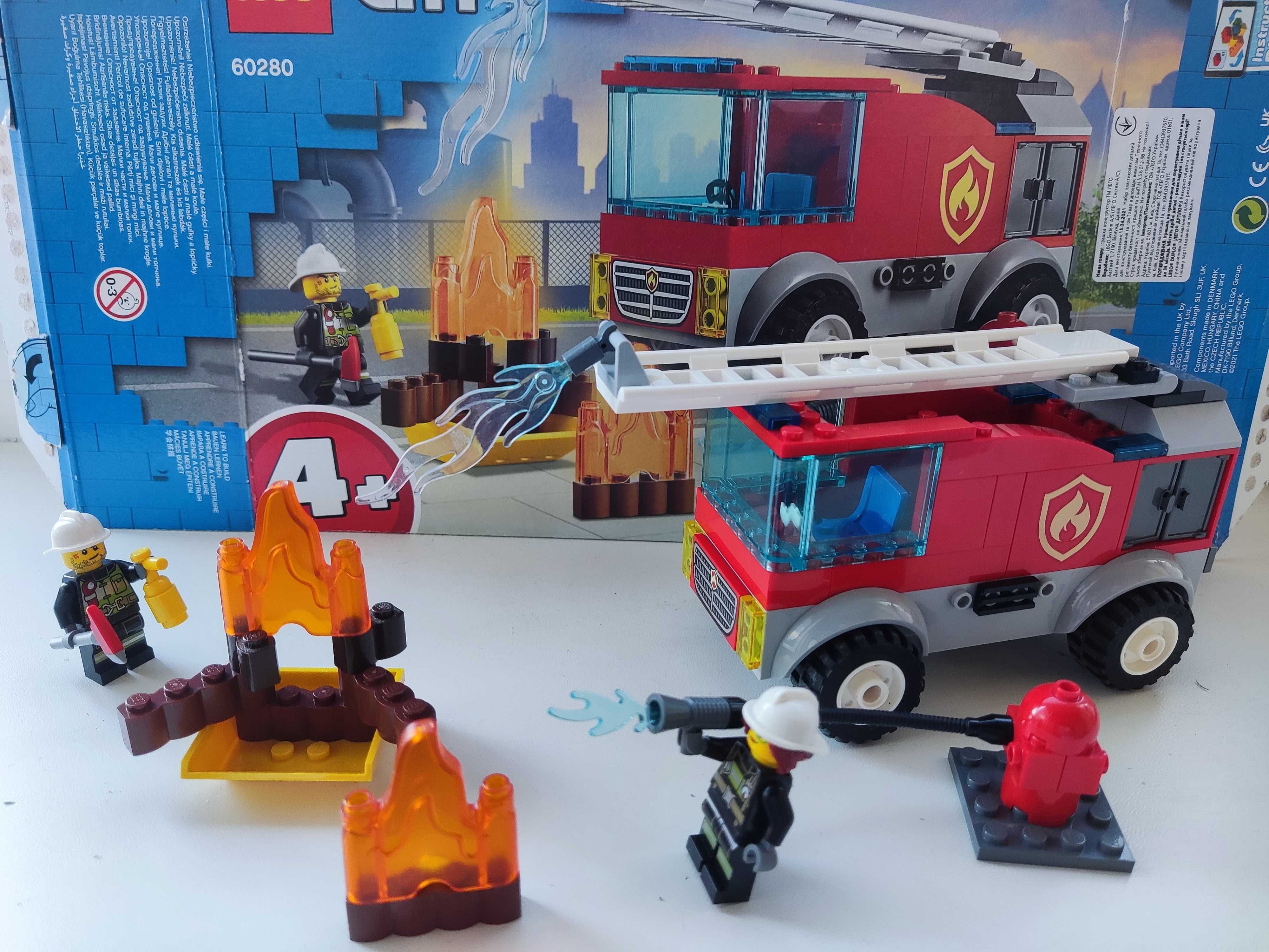 Lego City Пожежна машина з драбиною, 88 деталей, 60280: 800 грн. -  Конструкторы Киев на Olx
