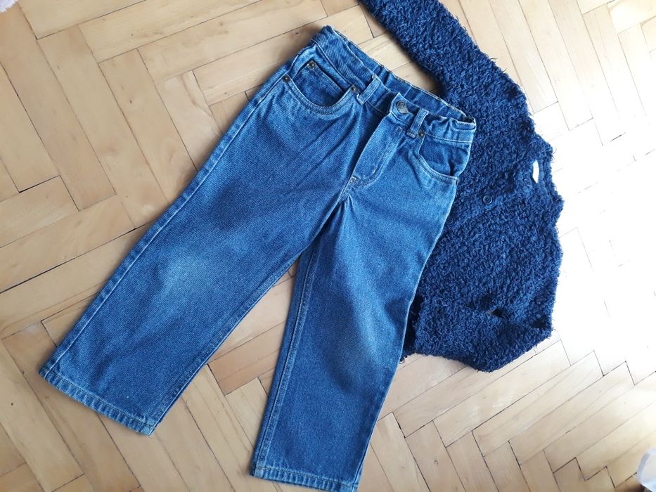 Sweter jeansy zestaw 3-4 lata