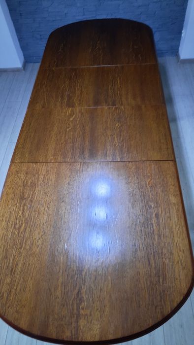 Stól i 6 krzeseł# szare krzesła