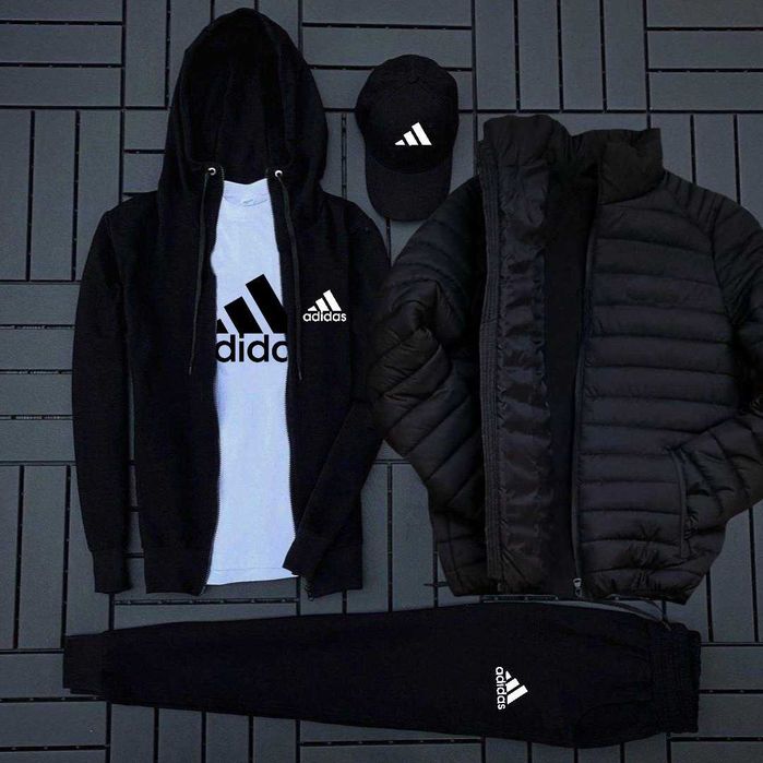 Adidas костюм, футболка, кепка, куртка кофта 5в1 Адідас худі штани