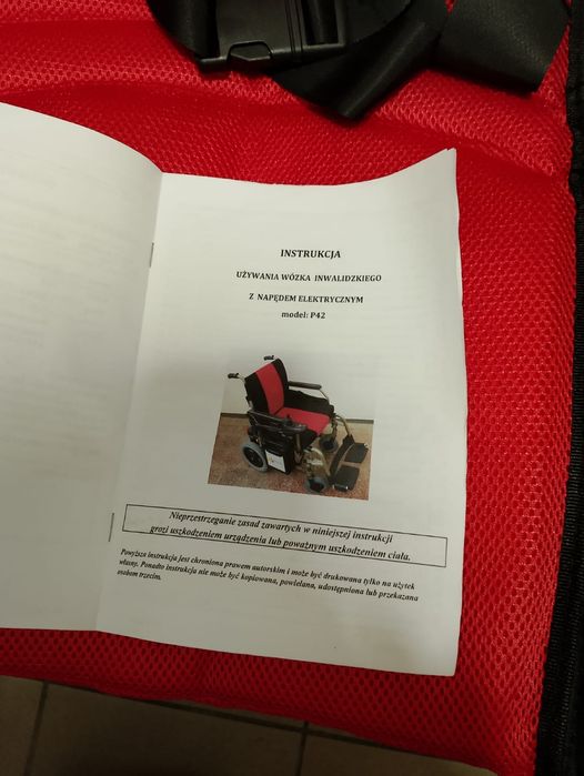 Wózek inwalidzki elektryczn(używany pare razy)