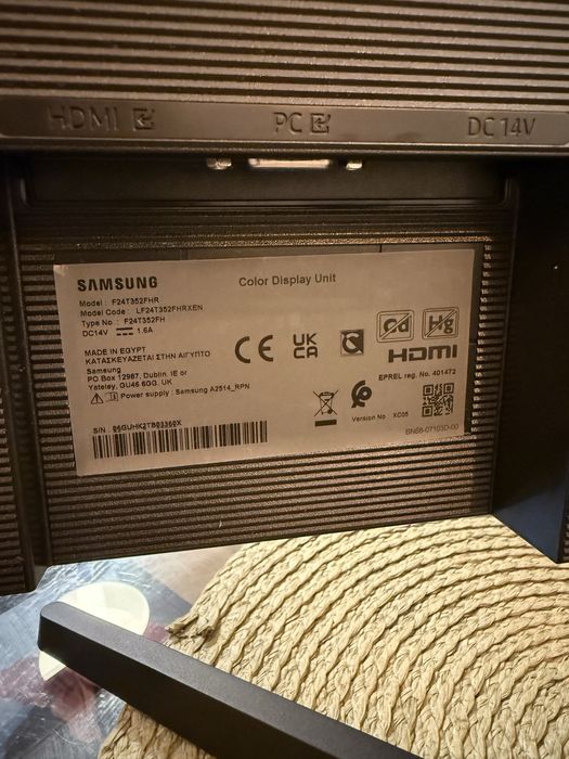 Monitor samsung 24 cale 60hz 5ms