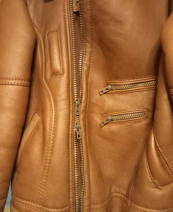 Cudny ekskluzywny kożuch męski w stylu Rambo. Tylko