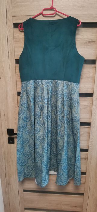 Elegancka sukienka bawarska dirndl M + fartuszek, nowa