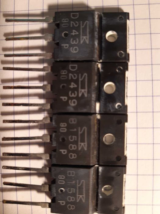 Tranzystory 2SD2439/2SB1588 Sanken oryginał