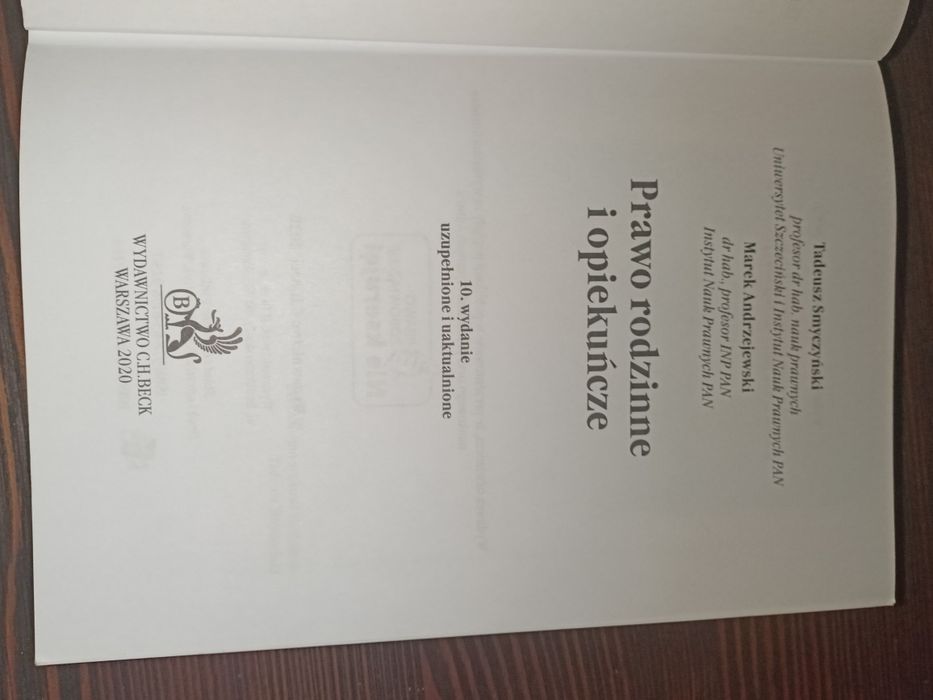 Prawo rodzinne i opiekuńcze C.H. BECK wydanie 10.