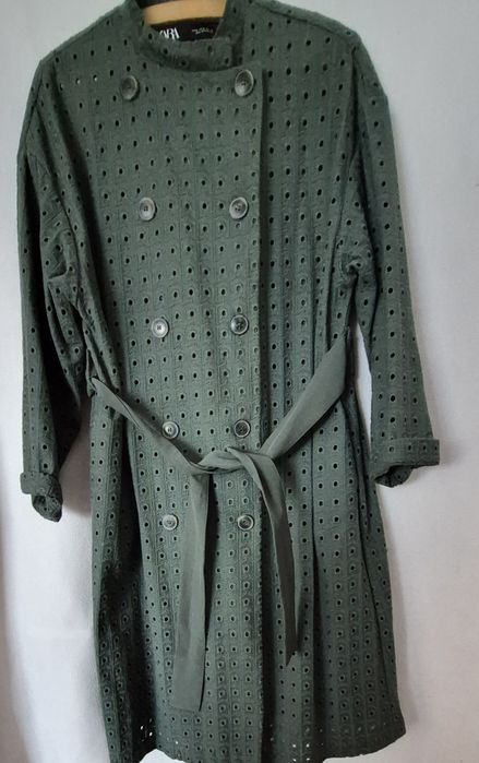 Lekki płaszczyk damski ZARA roz L