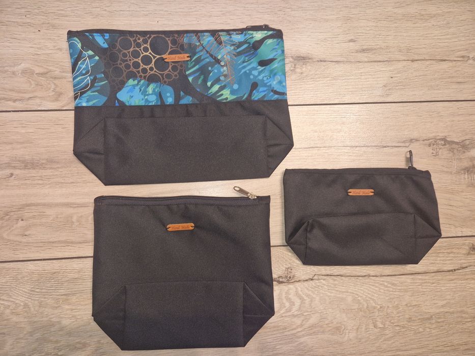 Zestaw kosmetyczek handmade promocjaręcznie szyte