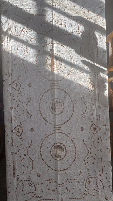 Toalha em linho bordada