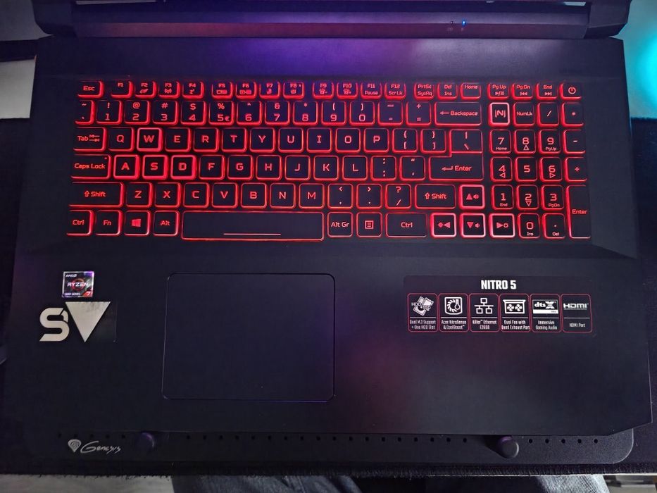 Laptop gamingowy acer nitro 5 AN517-41, RTX 3080, Ryzen 7 5800H