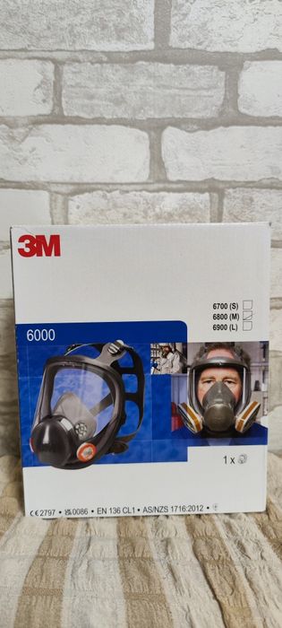 Повнолицева маска 3М 6800 розмір М