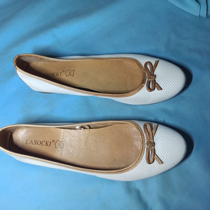 LASOCKI 39 czółenka damskie skórzane exclusive edition