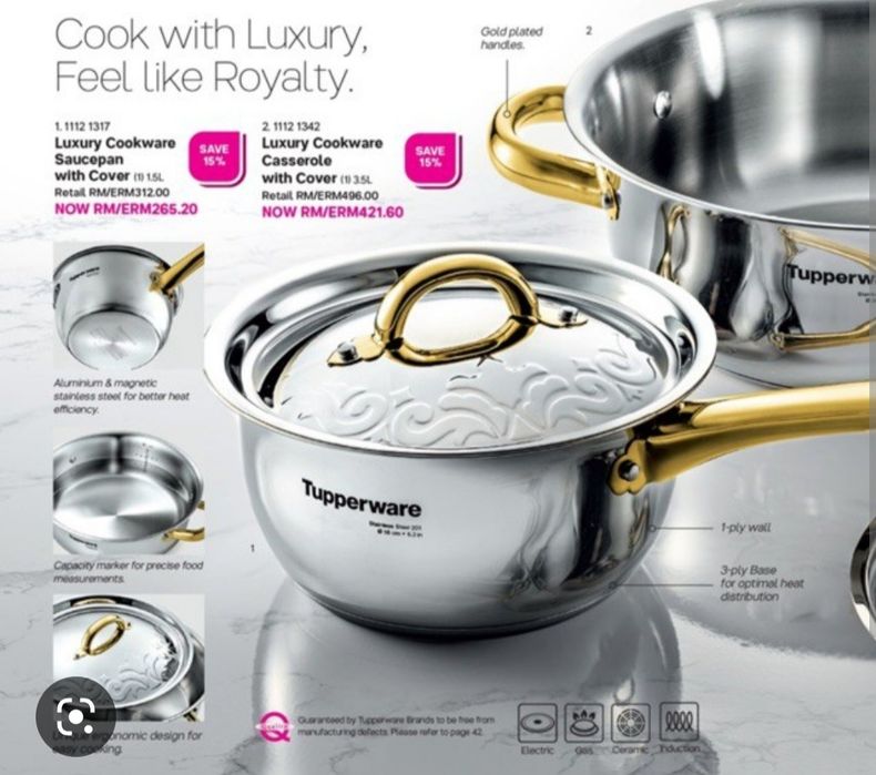 Tupperware luxury cookware 1,5l