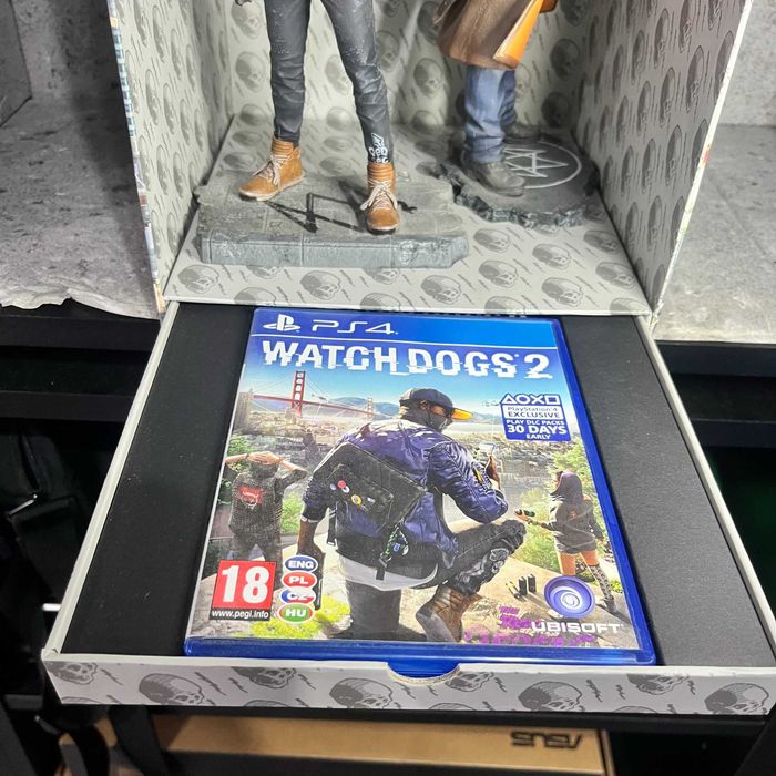Edycja Kolekcjonerska | Watch Dogs 2 San Francisco Edition | PS4 | 2x Figurka | Pudełko