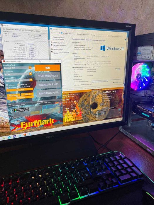 Игровой компьютер RX 570 Стаціонарний ПК 4 ядра Системний блок 500 SSD