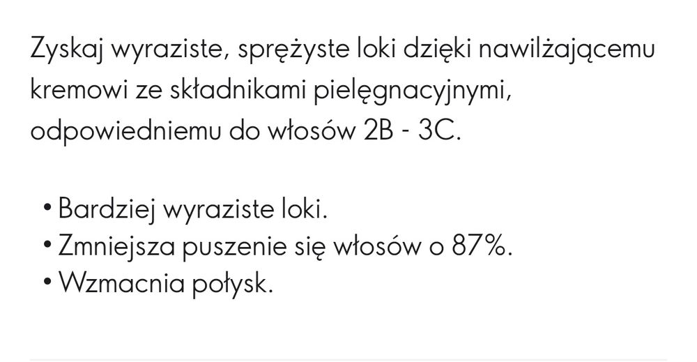 Krem podkreślający loki DUOLOGI bez spłukiwania Oriflame