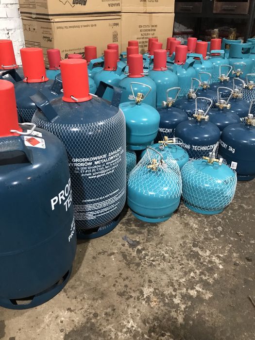 В наявності Польські туристичні газові балони 5 , 7 , 12 , 27 літрів