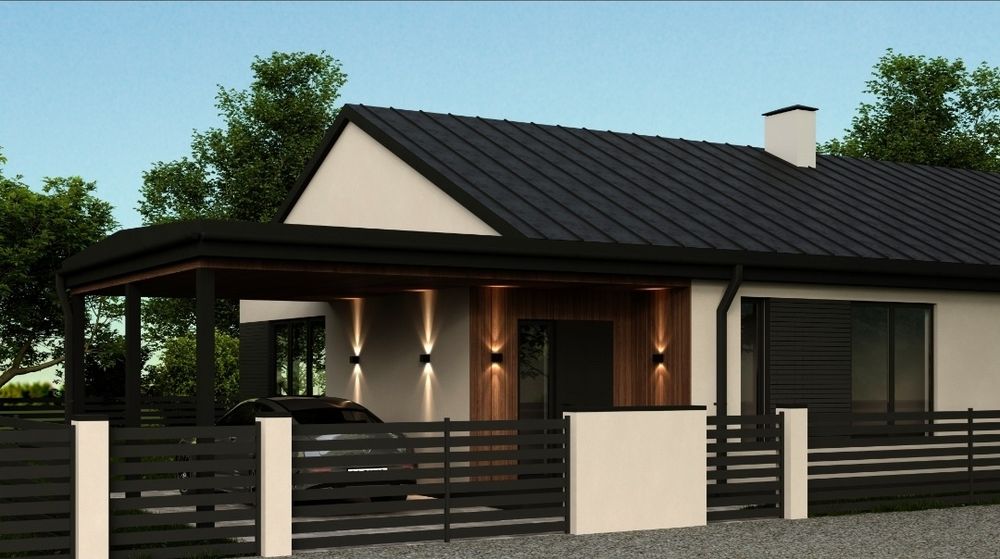 Будинок на дві сімї по 68 м2.