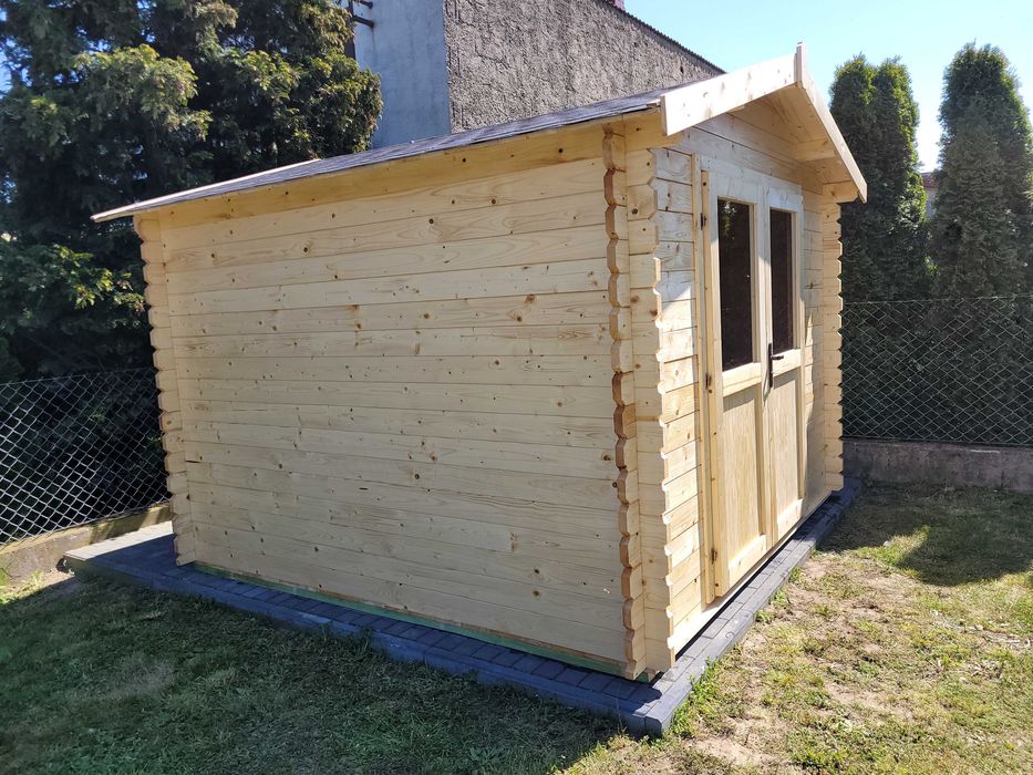 masywny domek ogrodowy*3m x 3m*9m2*narzędziowy*balik  grubosci aż 34mm
