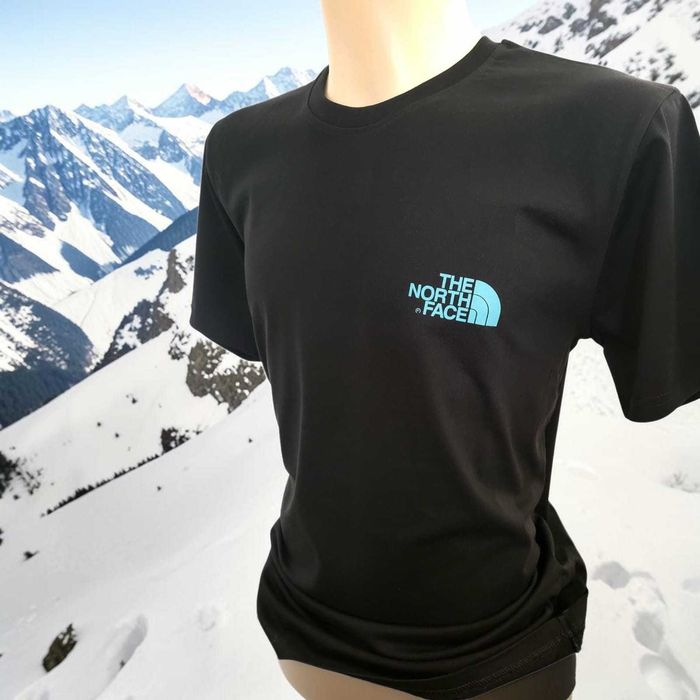 T-shirt bawełniany The North Face, czarny L regular fit