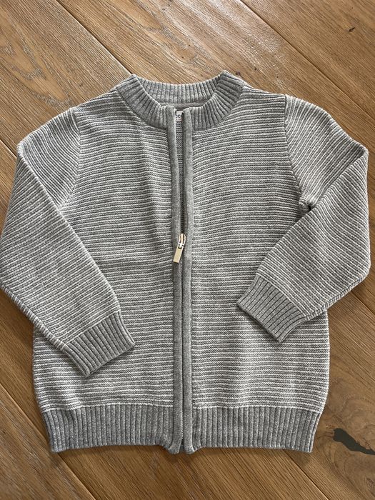 Sweter na suwak Coccodrillo 98 szary