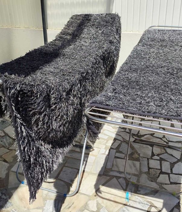 Tapetes felpudos cinza escuro – 3 tamanhos disponíveis – Ótimo estado!