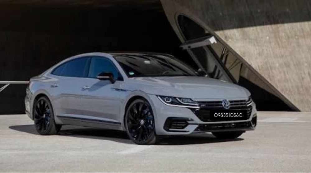 Передній бампер Volkswagen Arteon стиль R-Line з решіткою / Бампер передний Фольксваген Артеон Р Лайн в сборе комплект