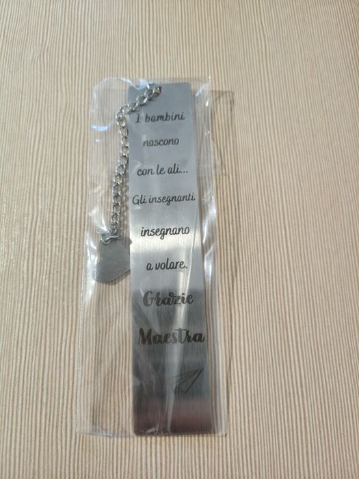 Metalowa zakładka do książki (Prezent dla Nauczycielki)
