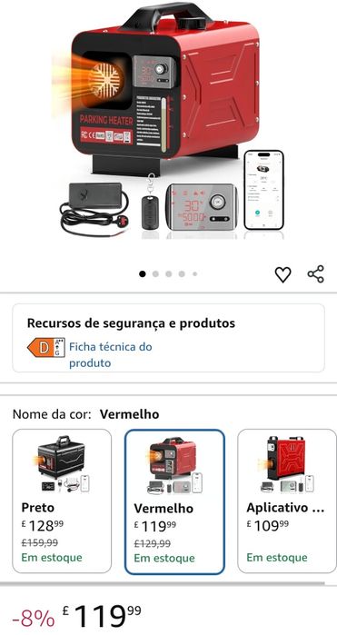 Aquecedor de ar a gasóleo