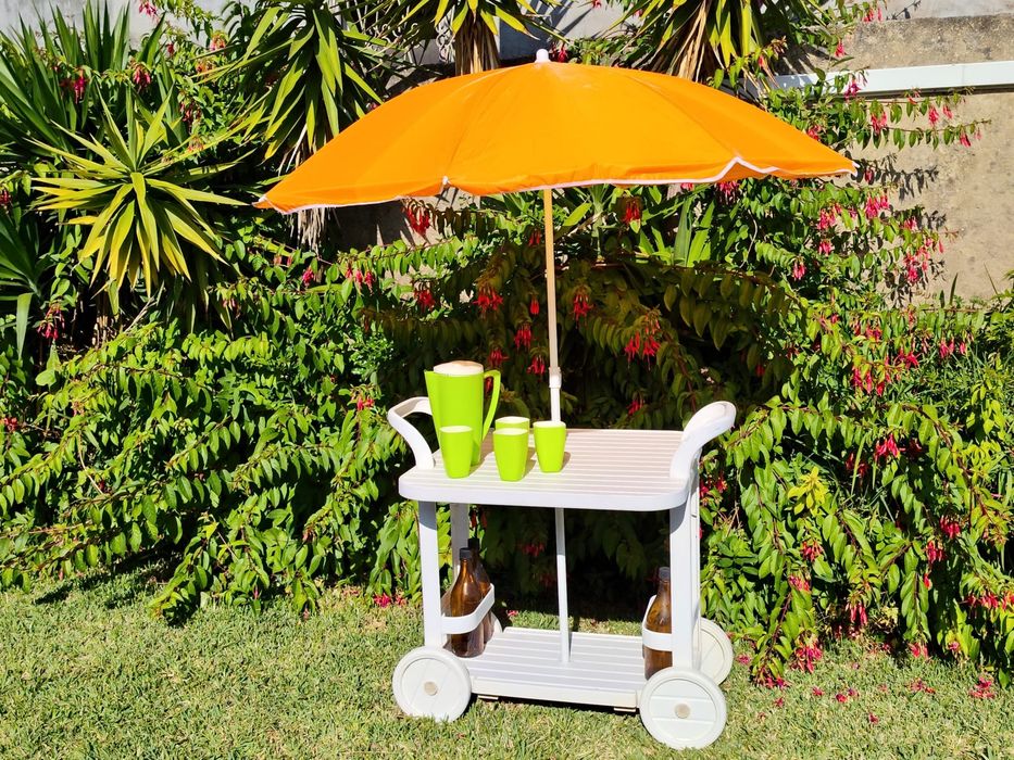 Carrinho de aperitivos para exterior