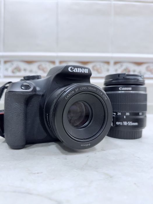 Kit Canon EOS 2000D + Lente 18-55mm + Lente 50mm f/1.8 + Extras (Ideal p/ Iniciantes)