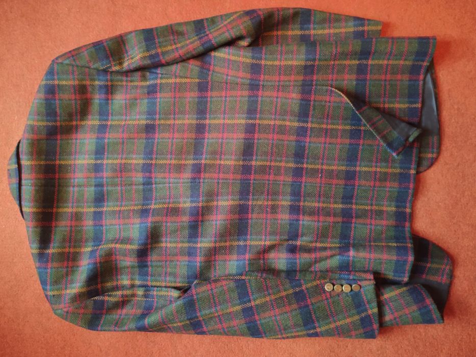 Пиджак шотландский настоящий шерсть блейзер