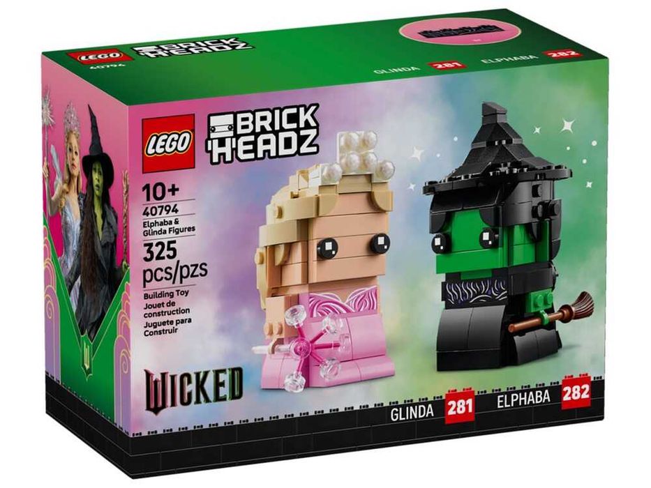 Конструктор LEGO BRICK HEADZ 40794 Фігурки Ельфаби й Ґлінди