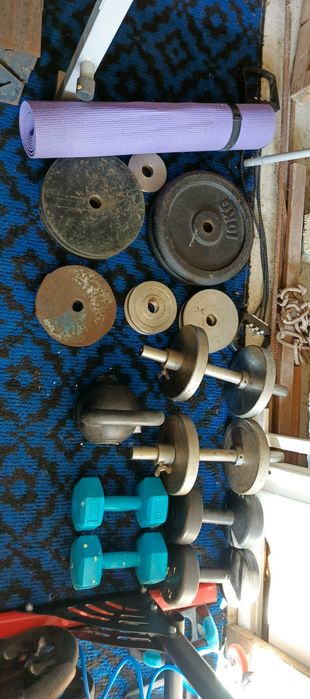 Siłownia domowa, ciężary,sztanga