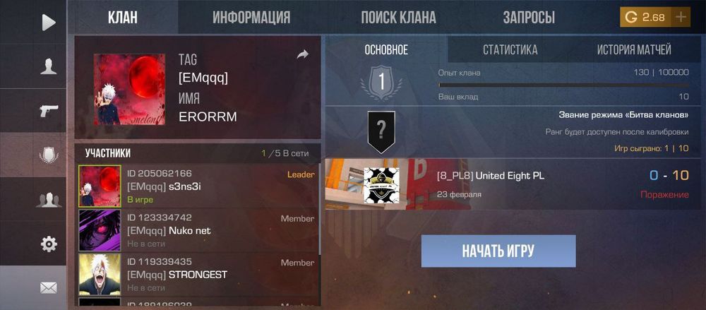 Аккаунт у грі Стандофф 2