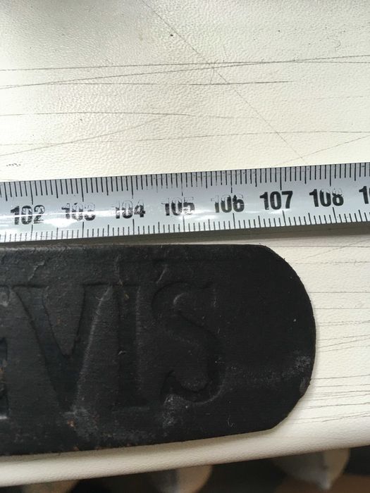 Винтажный ремень Levi's 501 из Нейзильбера с редким фабричным браком (Зеркальный штамп)