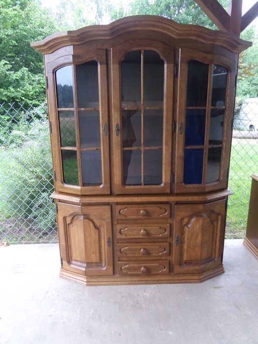 zestaw mebli FLANDERN  narożna witryna i komoda stan bdb DOWÓZ WYSYŁKA