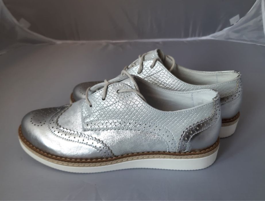 Skórzane, nowe buty rozm.37
