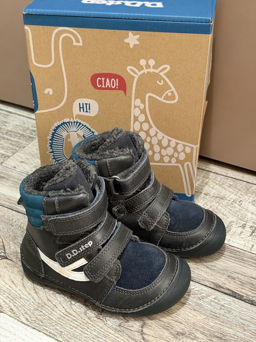 Зимові ботинки черевики dd step barefoot, берфут 25р, бейрфут