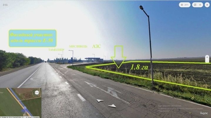 Фасадный участок, 1.8 га вдоль трассы, Шевченково рядом АЗС, Мисливець