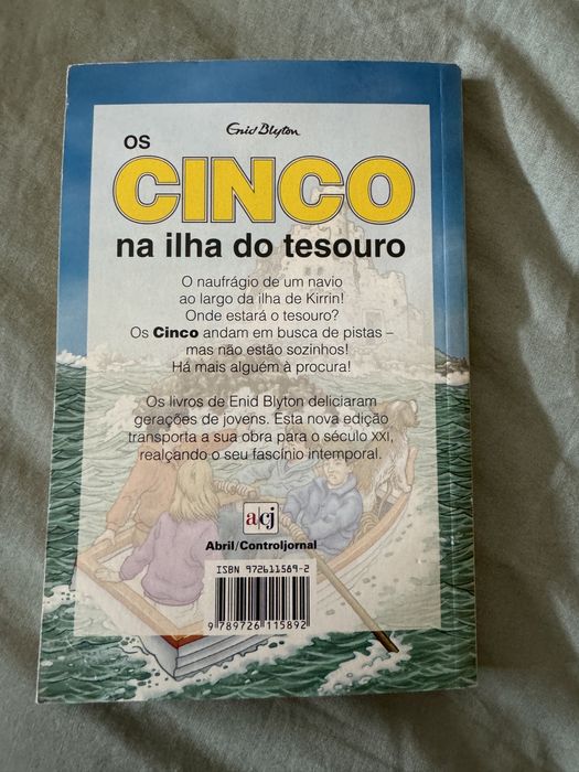 Livro Colecção Os Cinco…na Ilha do Tesouro