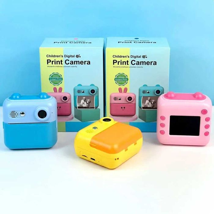 Дитяча фотокамера A22 функція друку, підтр.карти пам'яті MP3 Блакитний